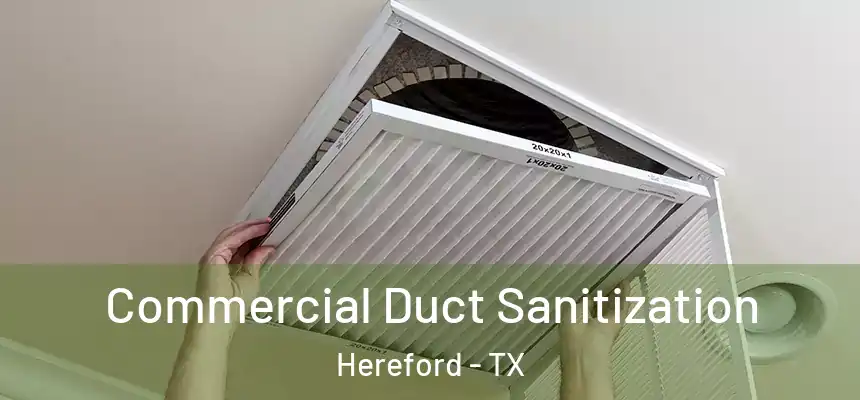 Commercial Duct Sanitization Hereford - TX