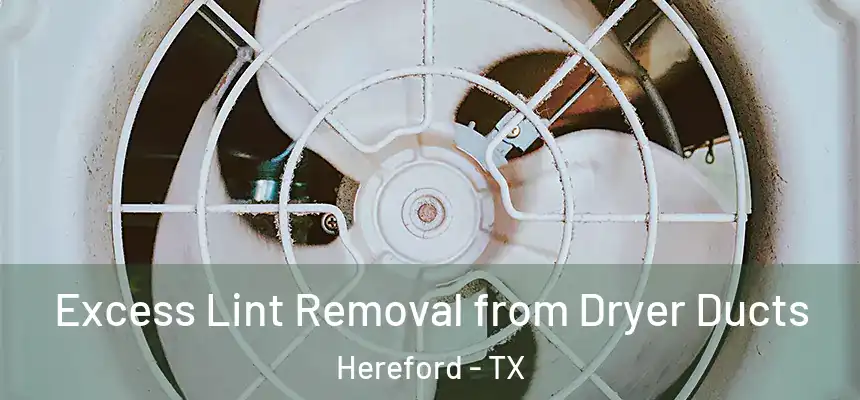 Excess Lint Removal from Dryer Ducts Hereford - TX