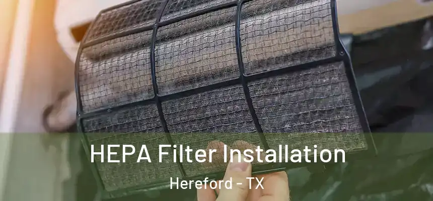  HEPA Filter Installation Hereford - TX